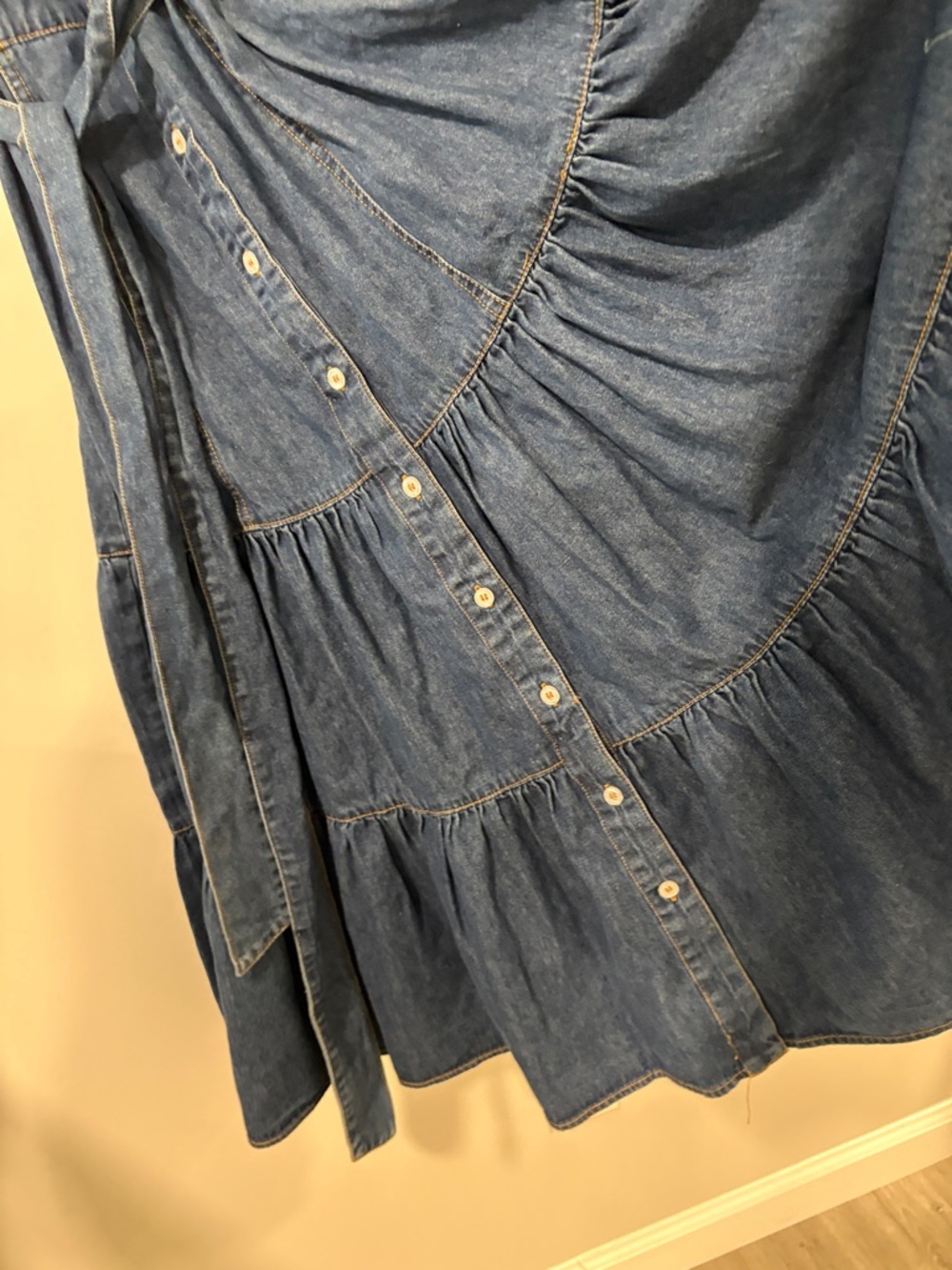 Blue B Tiered Denim Dress - Picture 7 of 9